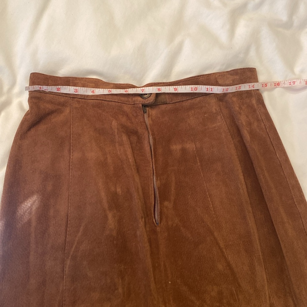 Genuine Suede Skirt - Picture 6 of 7
